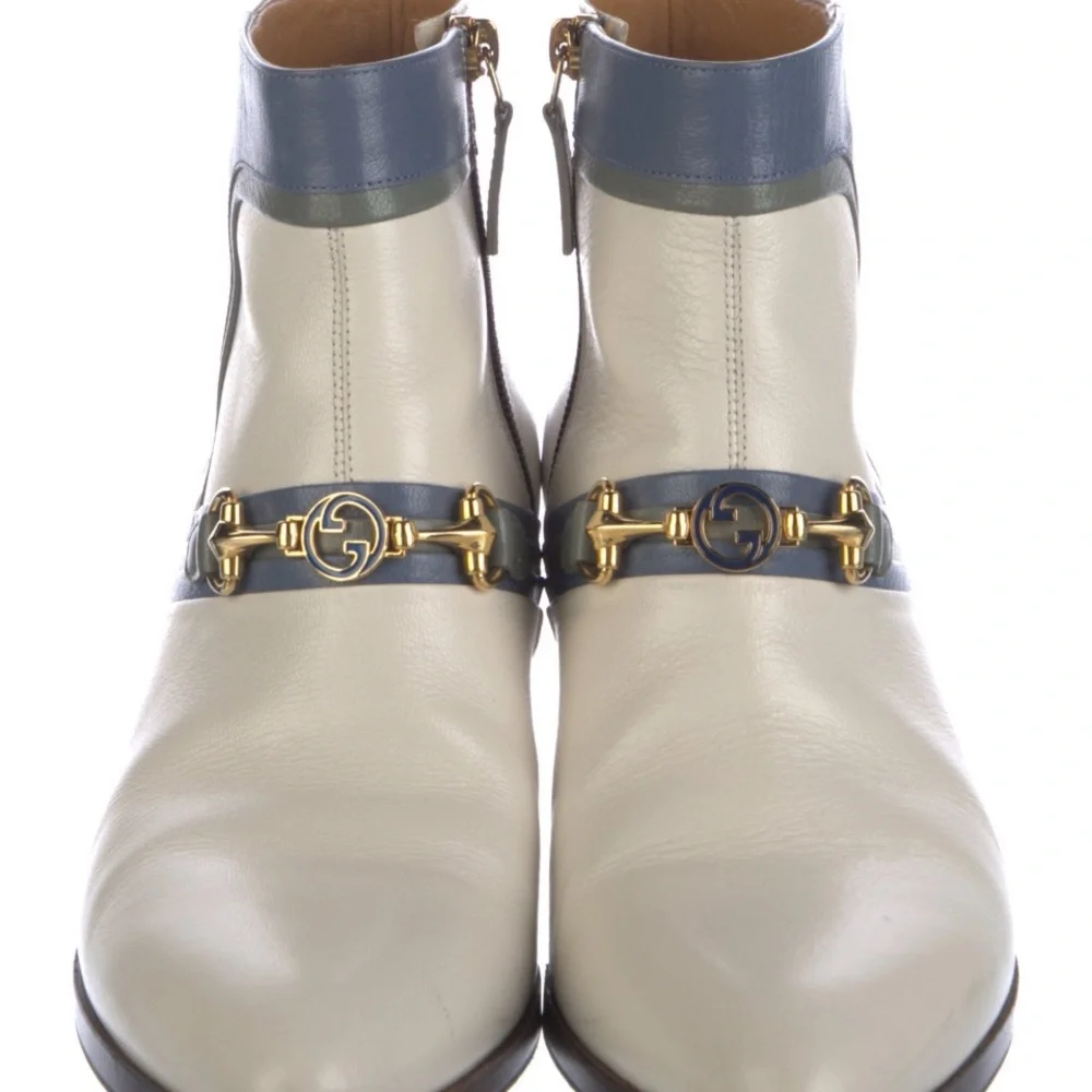 *RARE* Gucci Horsebit Accent Leather Boots - Picture 3 of 9
